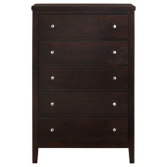Carlton 5-drawer Bedroom Chest Cappuccino - What&