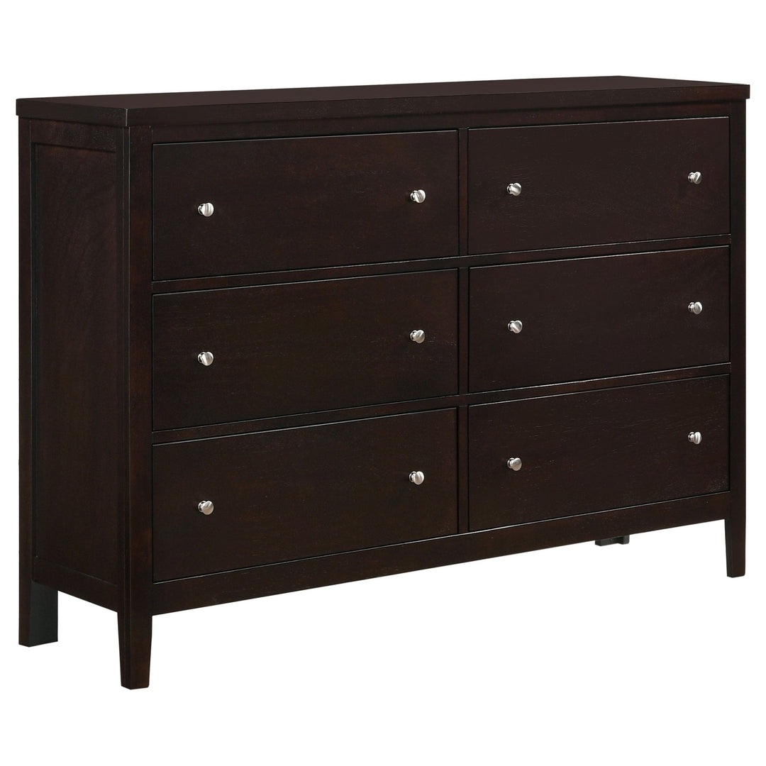 Carlton 6-drawer Dresser Cappuccino - What's New Furniture Portland
