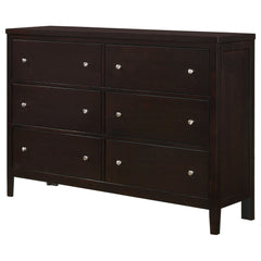 Carlton 6-drawer Dresser Cappuccino - What&