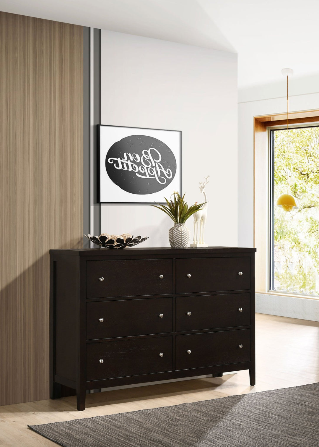 Carlton 6-drawer Dresser Cappuccino - What&