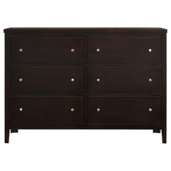 Carlton 6-drawer Dresser Cappuccino - What&