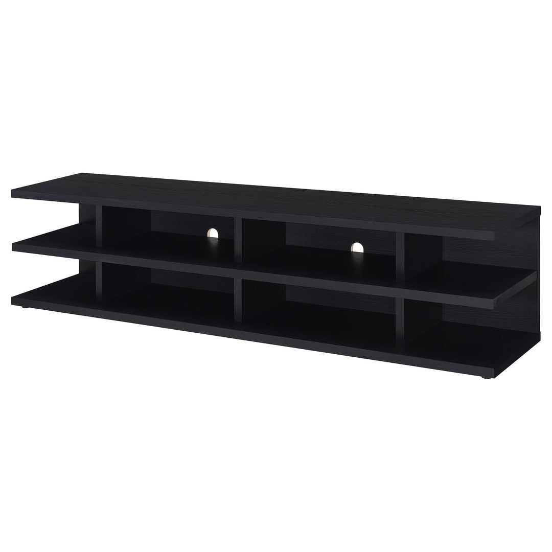 Cartmill 78-inch 2-tier TV Stand Media Console Black - What&