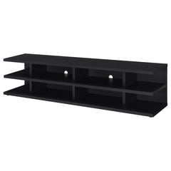 Cartmill 78-inch 2-tier TV Stand Media Console Black - What&