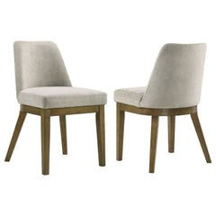 Castlewood Upholstered Side Chair Light Tan (Set of 2) - What&