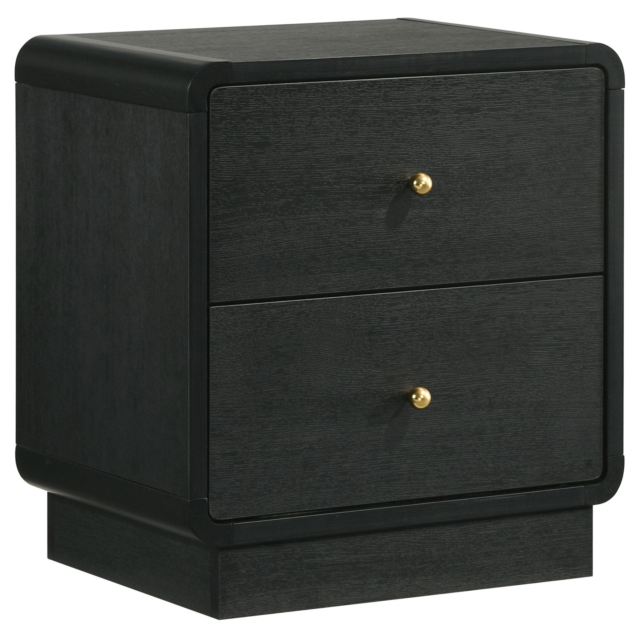Cavelle 2-drawer Nightstand Bedside Table Black - What's New Furniture Portland
