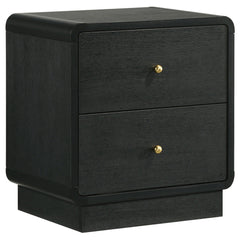 Cavelle 2-drawer Nightstand Bedside Table Black - What&