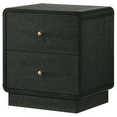 Cavelle 2-drawer Nightstand Bedside Table Black - What&