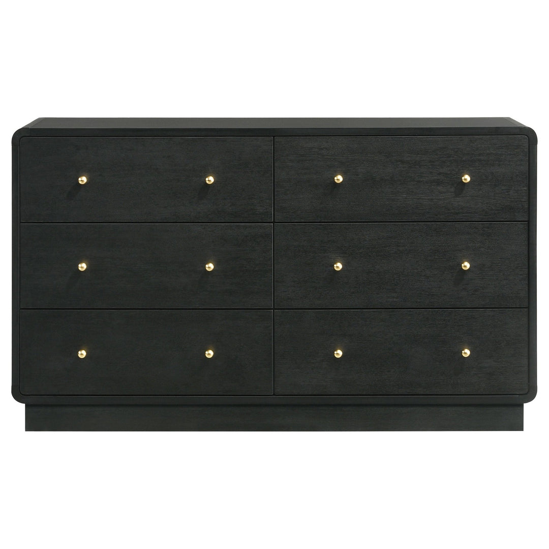 Cavelle 6-drawer Dresser Cabinet Black - What&