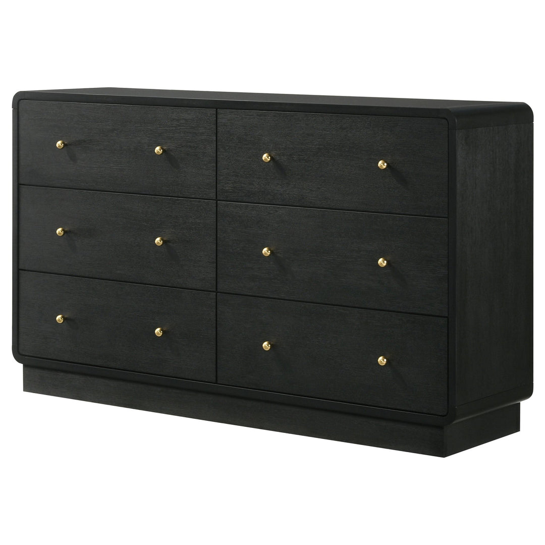 Cavelle 6-drawer Dresser Cabinet Black - What&