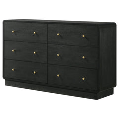 Cavelle 6-drawer Dresser Cabinet Black - What&