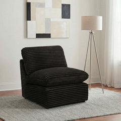 Collins Modular Armless Chair Chocolate Brown - What&