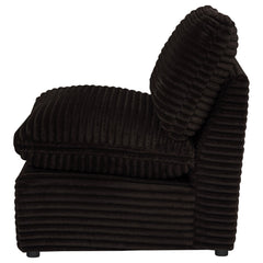 Collins Modular Armless Chair Chocolate Brown - What&