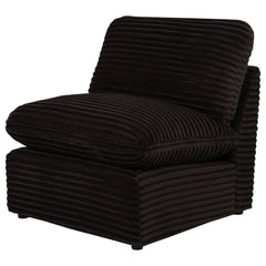 Collins Modular Armless Chair Chocolate Brown - What&