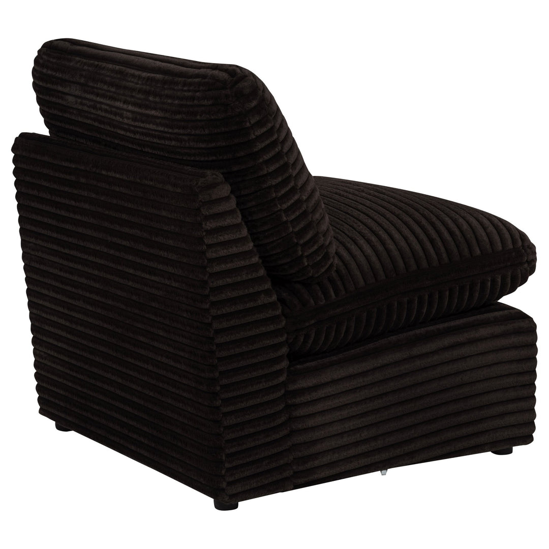 Collins Modular Armless Chair Chocolate Brown - What&