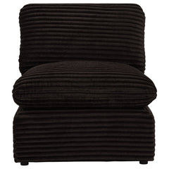 Collins Modular Armless Chair Chocolate Brown - What&