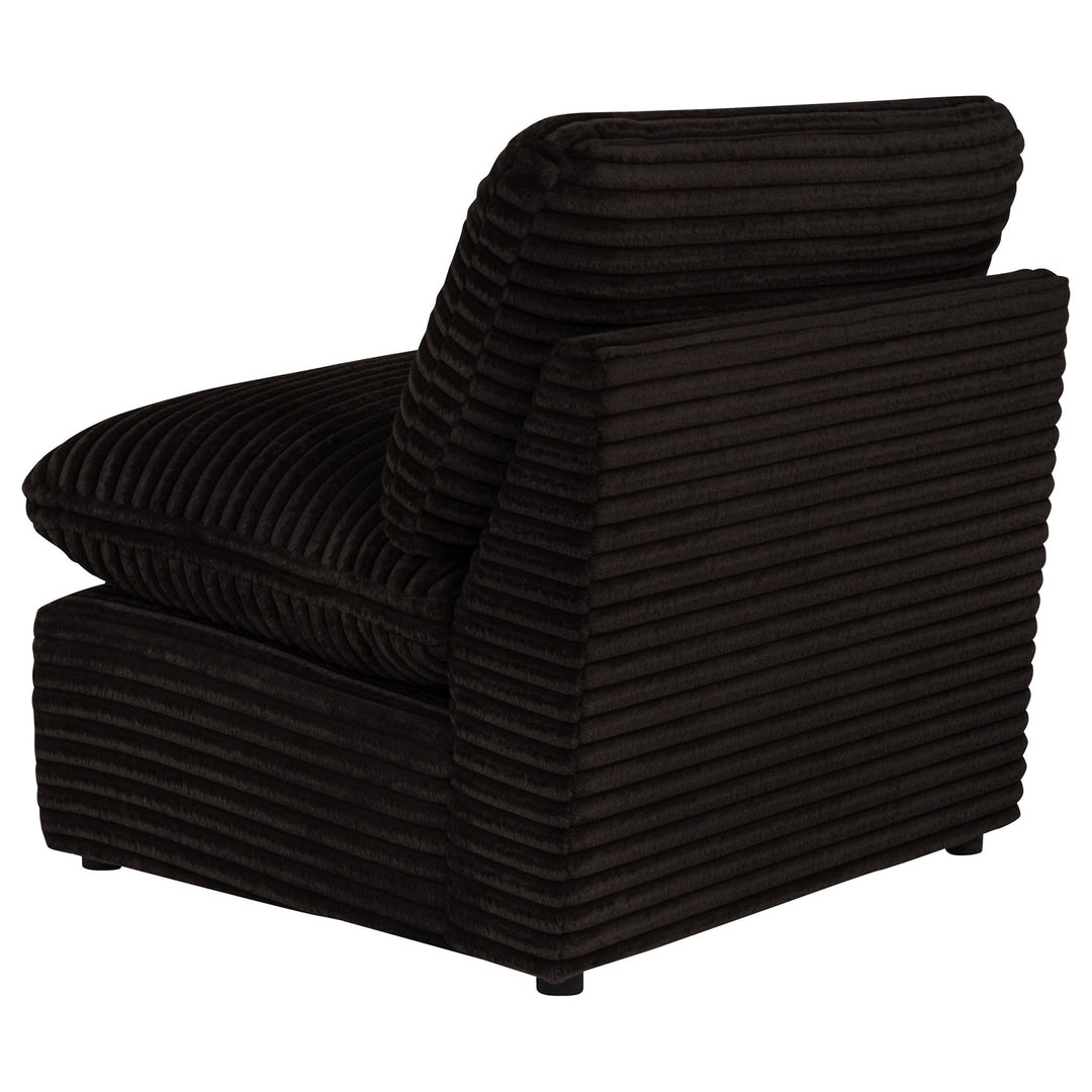 Collins Modular Armless Chair Chocolate Brown - What&