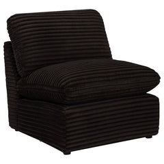 Collins Modular Armless Chair Chocolate Brown - What&