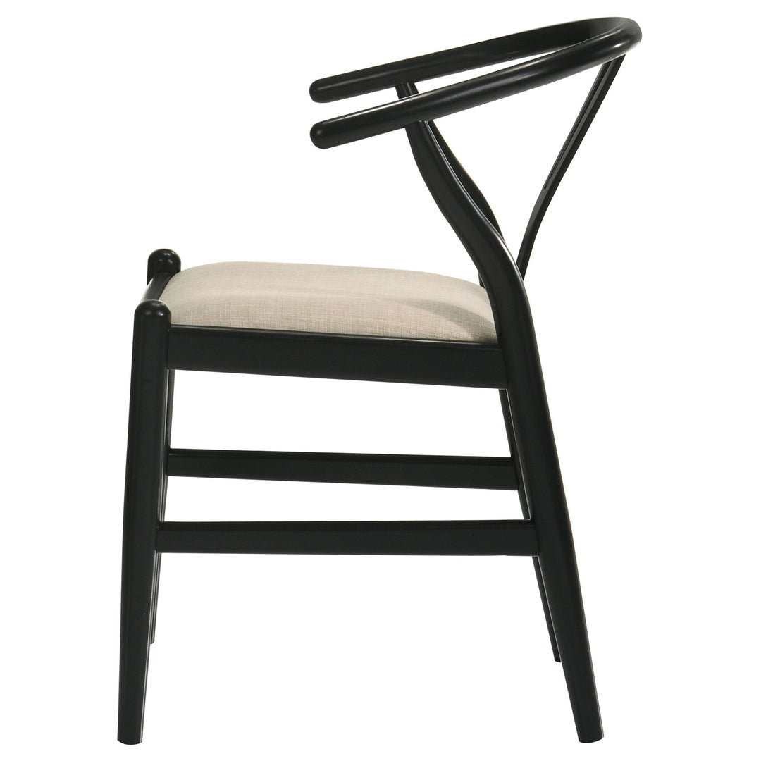 Crestmont Wood Wishbone Dining Side Chair Black (Set of 2) - What&