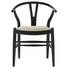 Crestmont Wood Wishbone Dining Side Chair Black (Set of 2) - What&