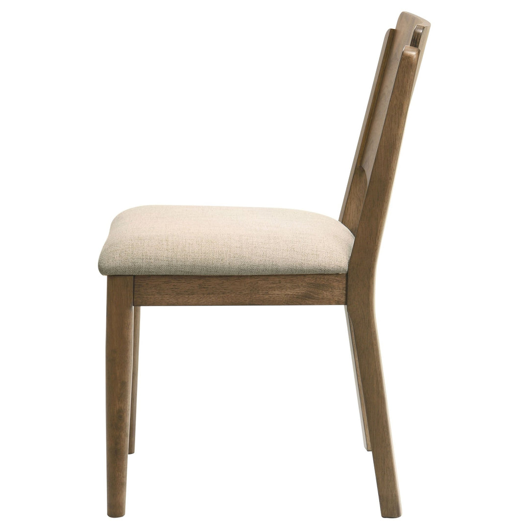 Crestmore Dining Chair Upholstered Seat Walnut (Set of 2) - What&