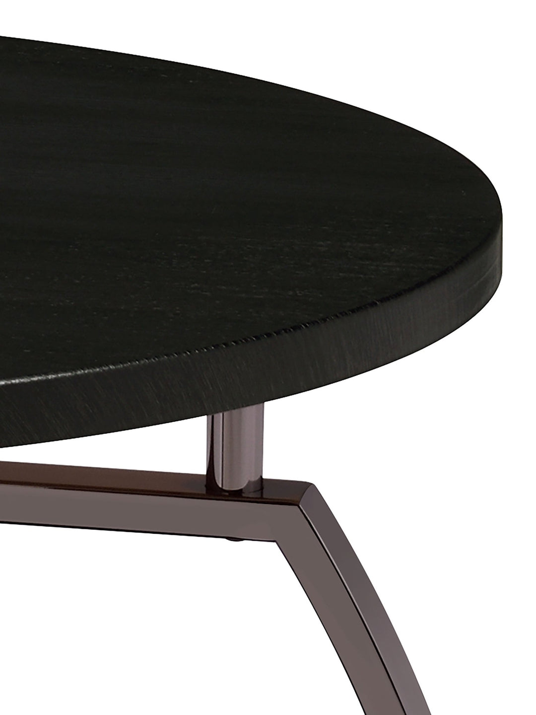 Dacre 3-piece Round Coffee and End Table Set Dark Charcoal - What&