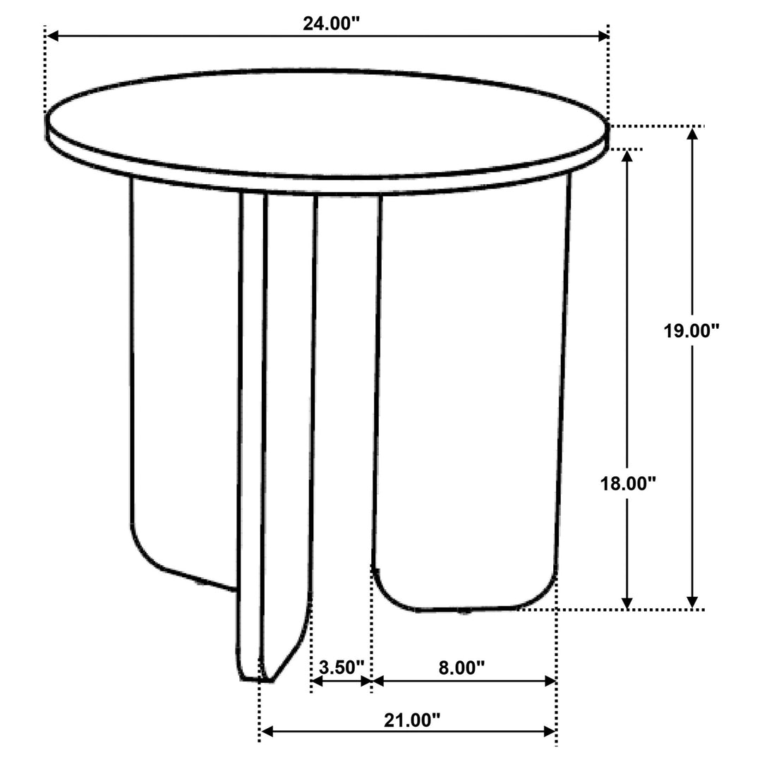 Dale Round Solid Mango Wood Side End Table Brown - What&