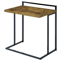 Dani Rectangular C-Shaped Sofa Side Table Rustic Nutmeg - What&