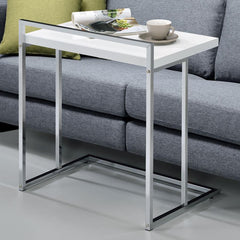 Dani Rectangular C-Shaped Sofa Side Table - What&