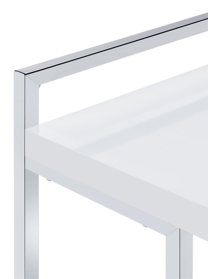 Dani Rectangular C-Shaped Sofa Side Table - What&