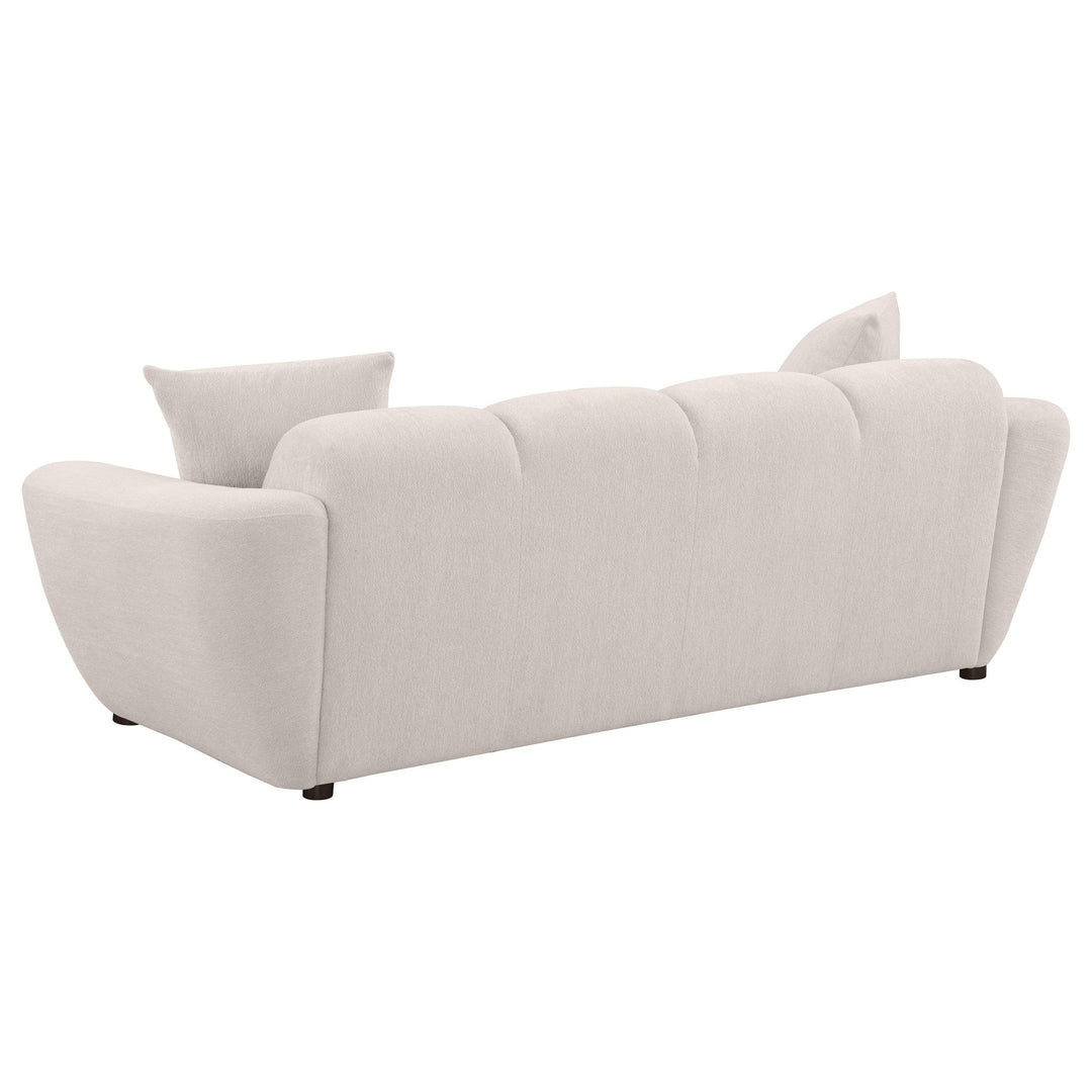 Destino Chenille Upholstered Splayed Arm Sofa Greige - What&