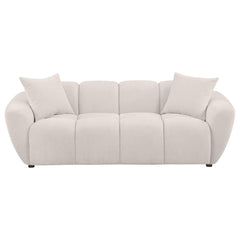 Destino Chenille Upholstered Splayed Arm Sofa Greige - What&