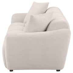 Destino Chenille Upholstered Splayed Arm Sofa Greige - What&
