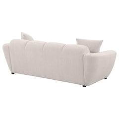 Destino Chenille Upholstered Splayed Arm Sofa Greige - What&