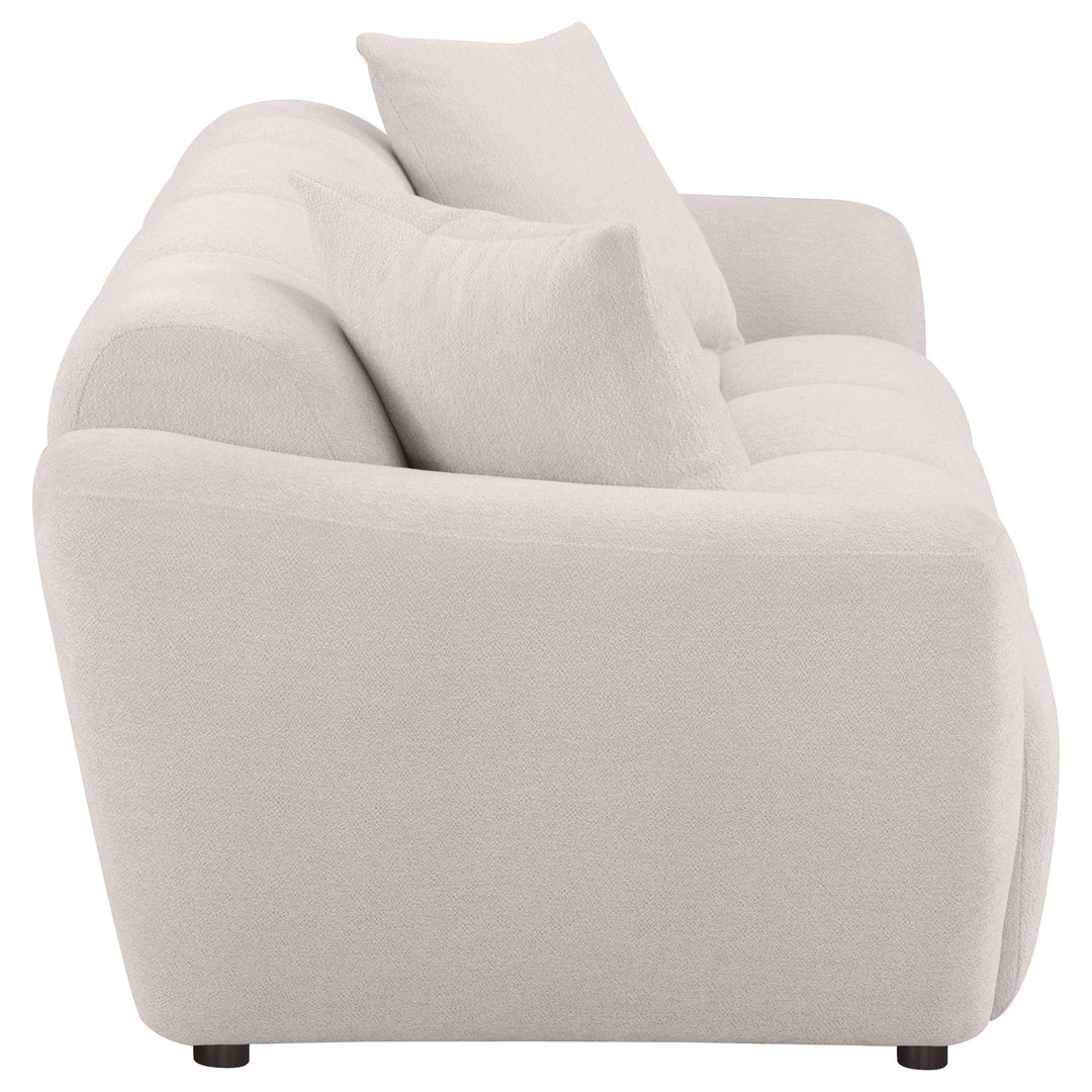 Destino Chenille Upholstered Splayed Arm Sofa Greige - What&