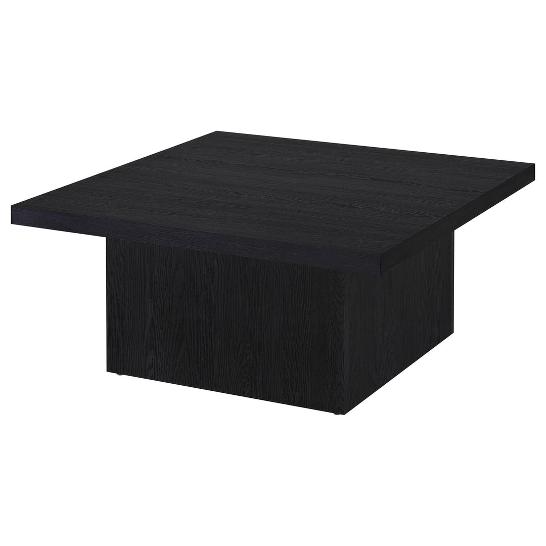 Devar Square Engineered Wood Cocktail Coffee Table Black - What&