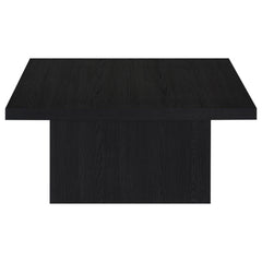 Devar Square Engineered Wood Cocktail Coffee Table Black - What&