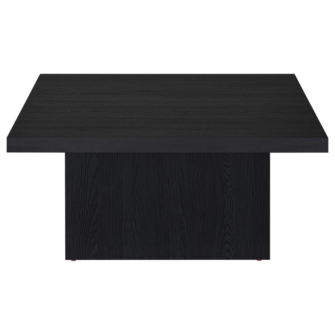 Devar Square Engineered Wood Cocktail Coffee Table Black - What&