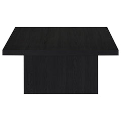 Devar Square Engineered Wood Cocktail Coffee Table Black - What&