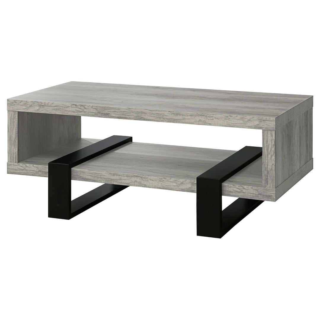 Dinard Engineered Wood Cocktail Coffee Table Grey Driftwood - What&