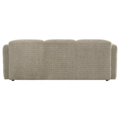 Dorset Fabric Upholstered Round Track Arm Sofa Brown - What&
