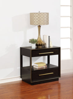Durango 2-drawer Nightstand Smoked Peppercorn - What&