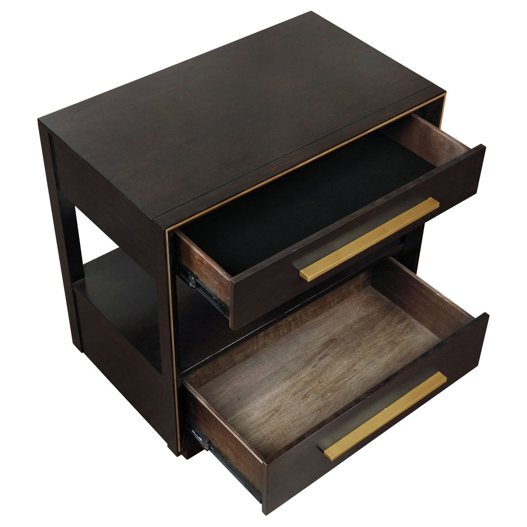 Durango 2-drawer Nightstand Smoked Peppercorn - What&