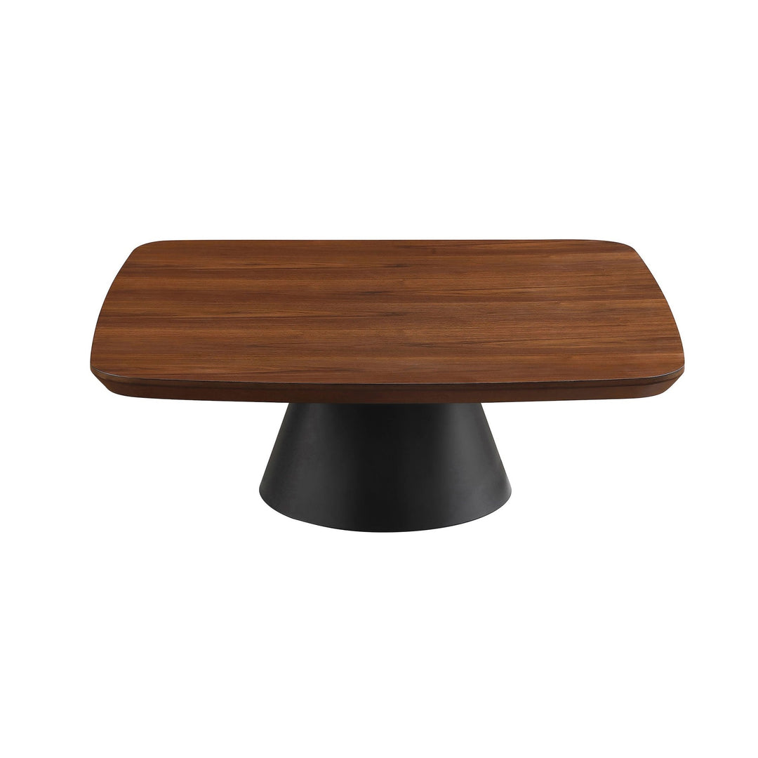 Eason 2-piece Coffee Table Set Walnut and Black - What&