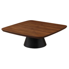 Eason 2-piece Coffee Table Set Walnut and Black - What&