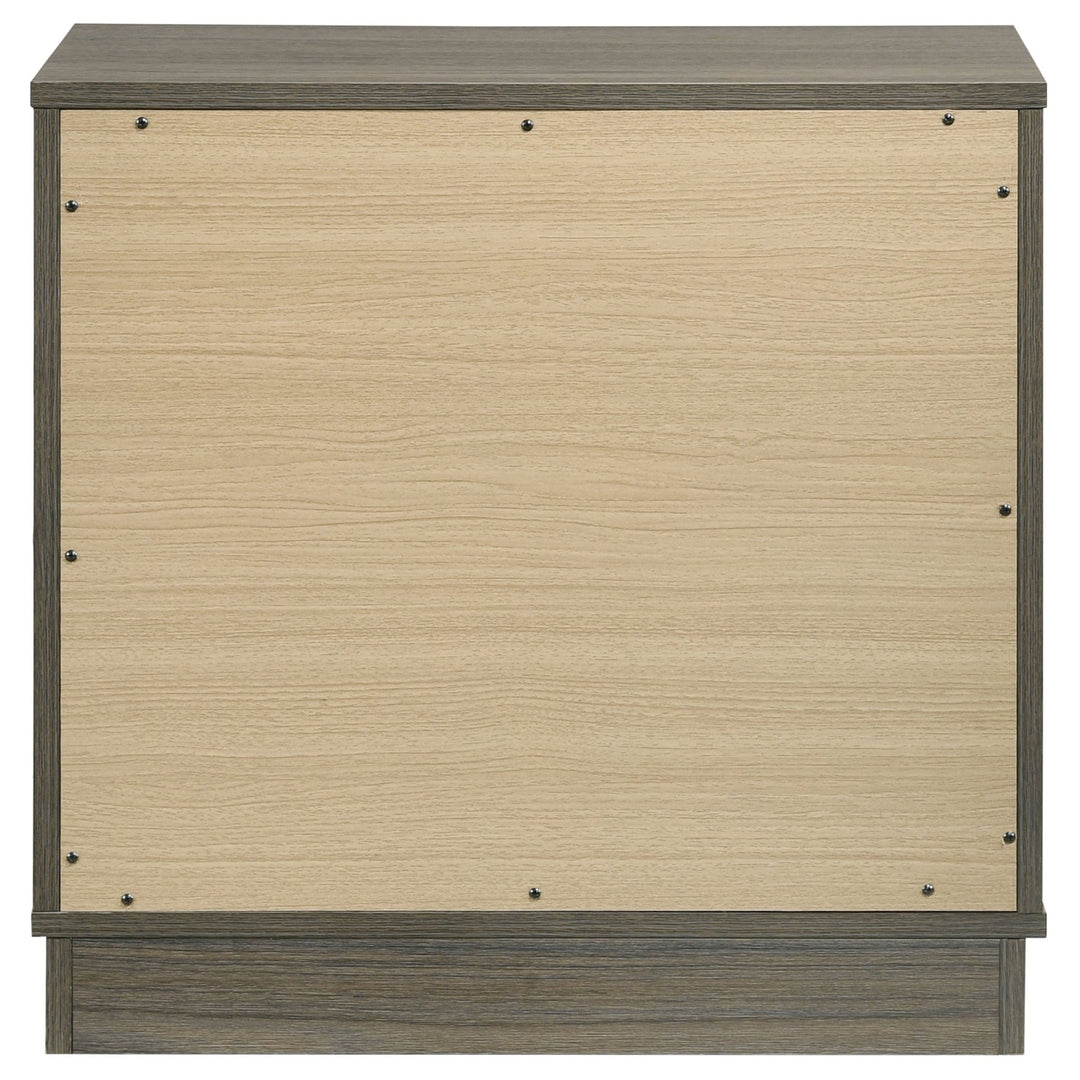 Fenwick 2-drawer Nightstand Bedside Table Grey Oak - What&