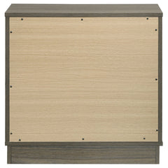 Fenwick 2-drawer Nightstand Bedside Table Grey Oak - What&