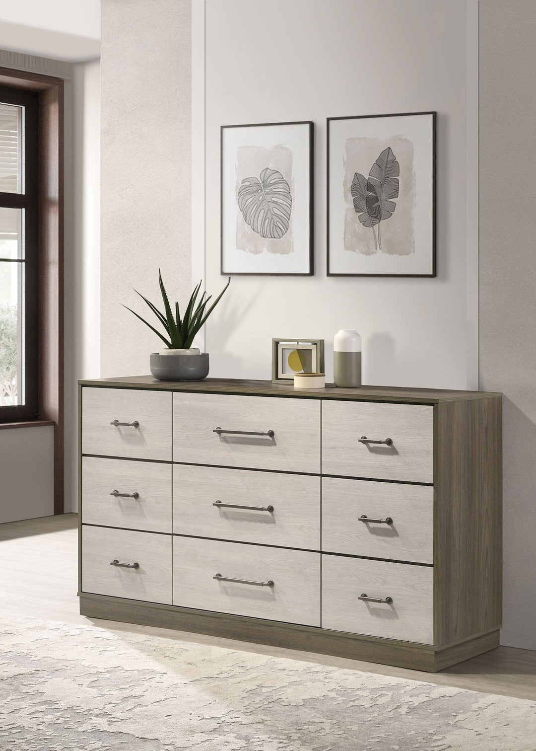 Fenwick 9-drawer Dresser Grey Oak - What&