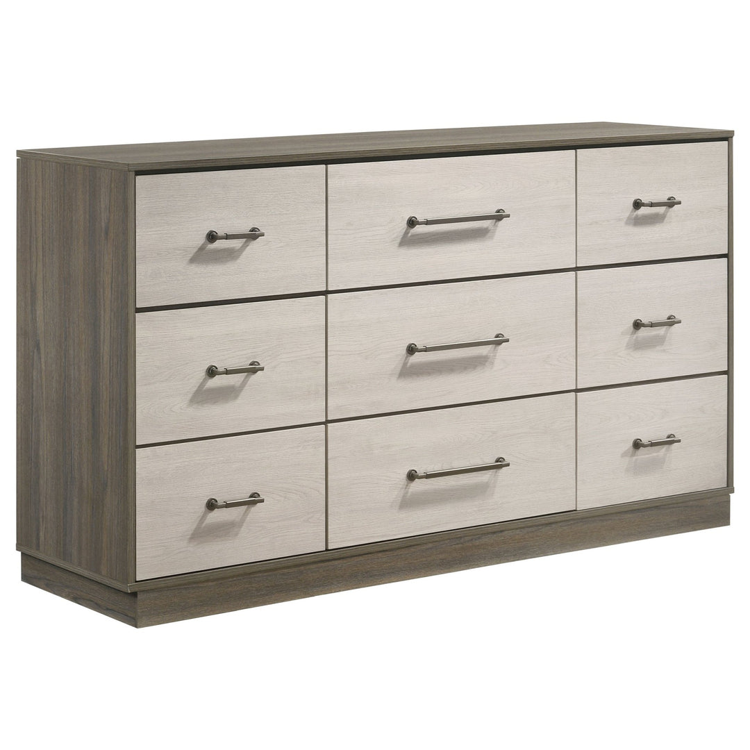 Fenwick 9-drawer Dresser Grey Oak - What's New Furniture Portland