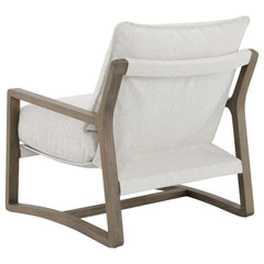 Geneva Boucle Upholstered Wood Arm Accent Chair Sand - What&
