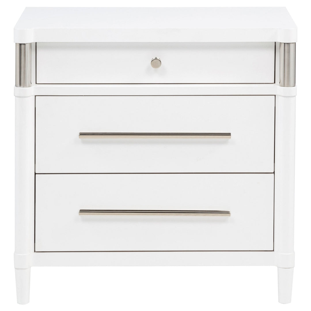 Gracemont 3-drawer Bedroom Nightstand Bedside Table White - What&
